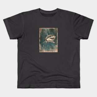 Vintage Japanese Shark 01 Kids T-Shirt